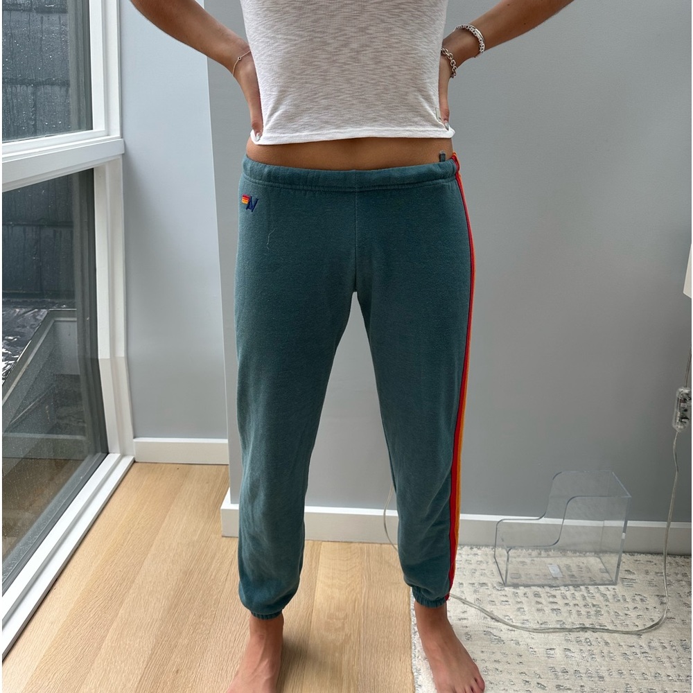 Aviator Nation Teal Sweatpants